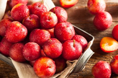 Taze ham organik kiraz Erik