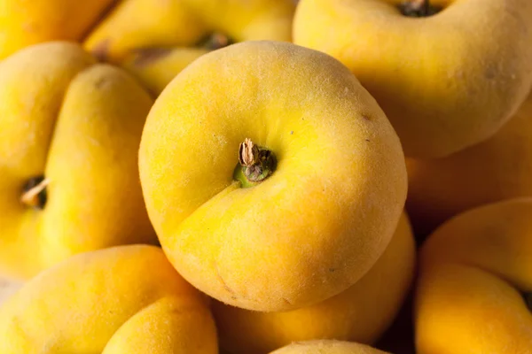 Raw Organic Yellow Pie Peaches — Stock Photo, Image