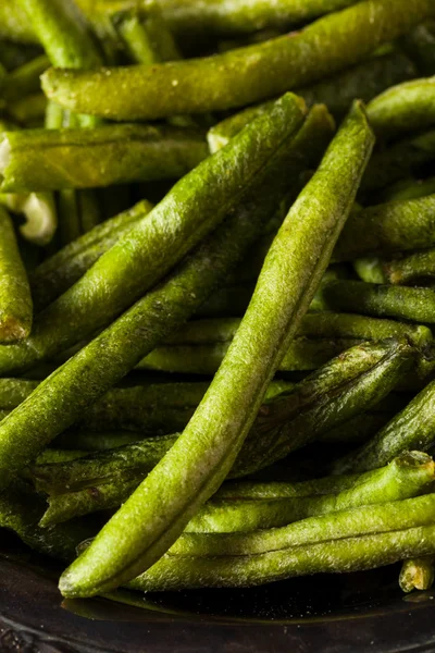 Здорове поживних збезводненої зелене Bean чіпси — стокове фото