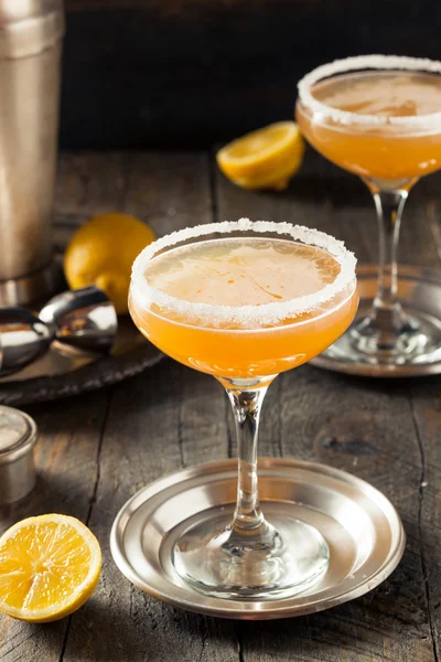 Rinfrescante cocktail alcolico Sidecar — Foto Stock