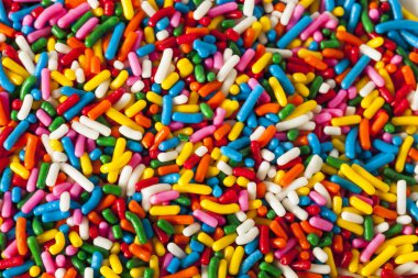 Parlak renkli gökkuşağı Sprinkles