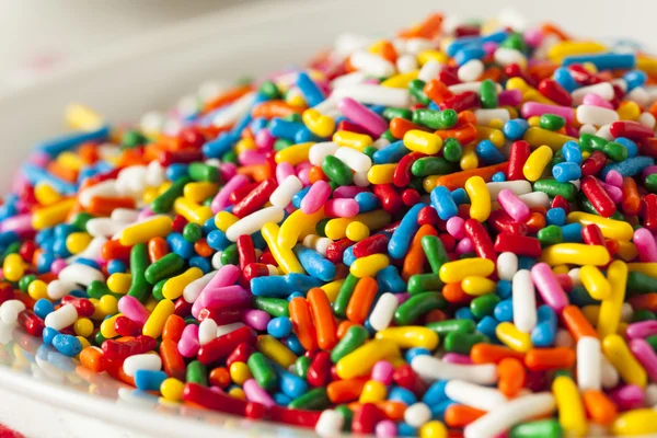 Bright Colored Rainbow Sprinkles — Stock Photo, Image