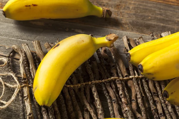 Органические желтые бананы — стоковое фото