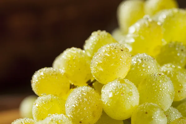 Raw Green Organic Champagne Grapes — Stock Photo, Image