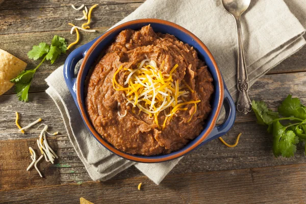 Homemade Refried Pinto Beans — Stock Photo, Image