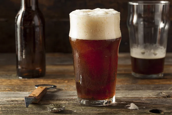 Birra rinfrescante Brown Ale — Foto Stock