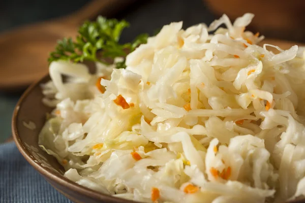 Raw Organic Pickled Sauerkraut — Stock Photo, Image