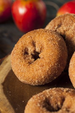 Ev yapımı şekerli elma elma suyu çörek