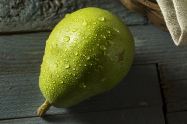 Raw Green Organic Danjou Pears clipart