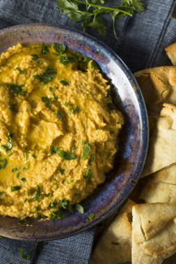 Ev yapımı Yunan kabak humus