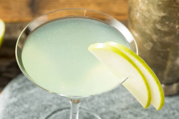 Boozy Refresh Appletini Cocktail Vodka Garish — стокове фото