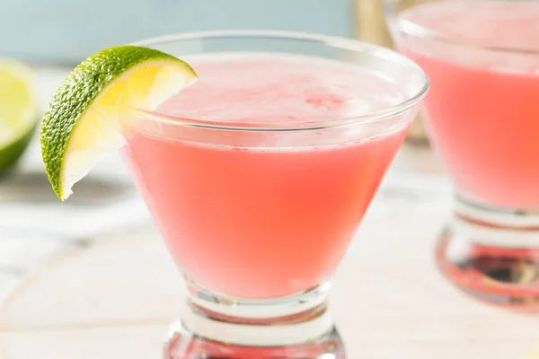 Boozy Refresh Cranberry Cosmopolitan Cocktail Lime Garish — стокове фото