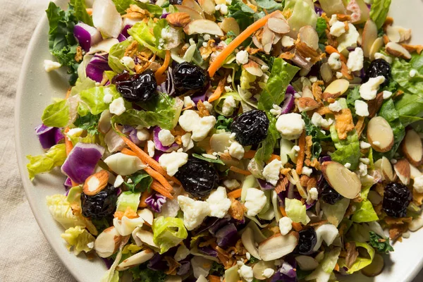 Gezonde Biologische Aziatische Salade Met Kaas Noten — Stockfoto