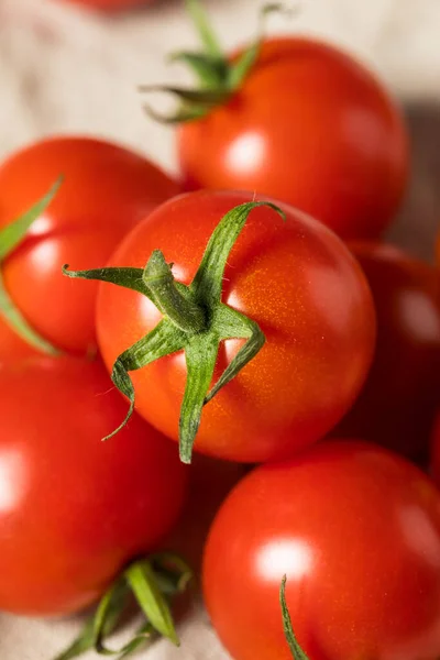 Rauwe Rode Biologische Kerstomaten Klaar Eten — Stockfoto