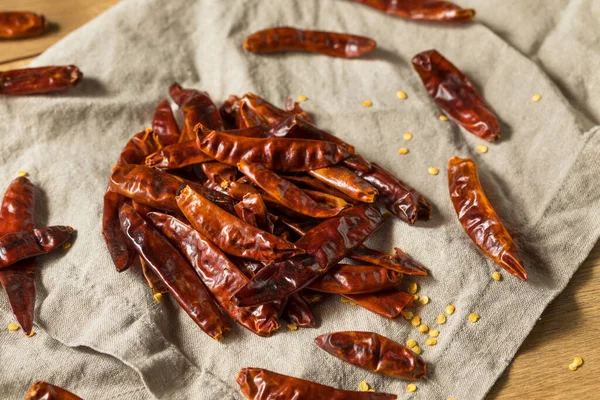 Organic Spicy Red Indian Peppers Ready Cook — Stock Photo, Image