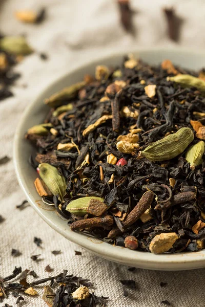 Baharatlı Kuru Organik Chai Black Tea — Stok fotoğraf