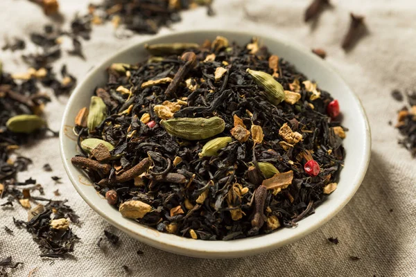 Baharatlı Kuru Organik Chai Black Tea — Stok fotoğraf
