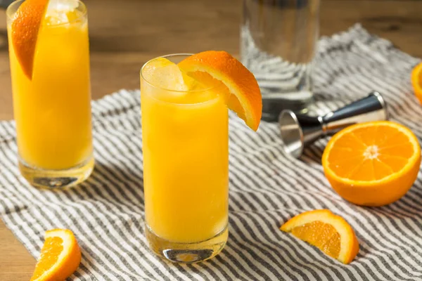 用橙汁调味伏特加螺丝刀鸡尾酒 — 图库照片