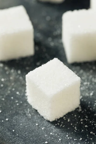 Cubes Sucre Blanc Bio Sucrés Grappe — Photo