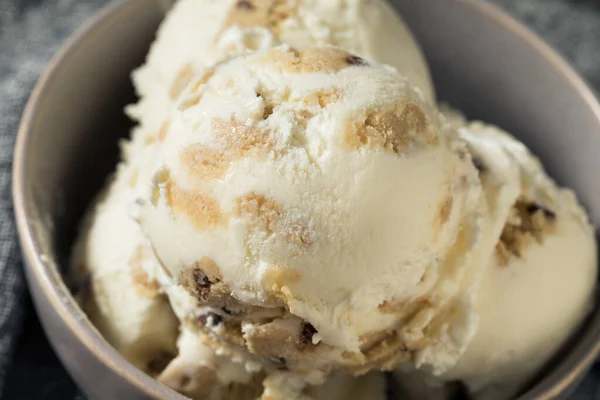 Helado Masa Galletas Congeladas Listo Para Comer Para Postre — Foto de Stock