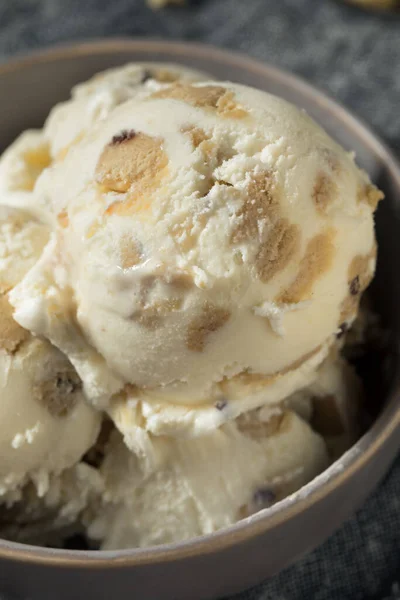 Frozen Cookie Dough Glass Redo Att Äta Till Efterrätt — Stockfoto