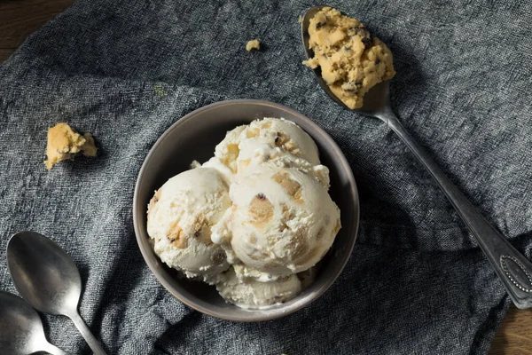 Gelado Massa Biscoito Congelado Pronto Para Comer Para Sobremesa — Fotografia de Stock