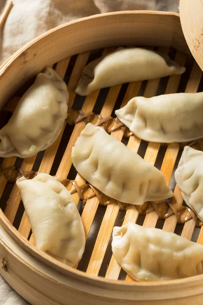 Dumplings Porc Cuits Vapeur Faits Maison Prêts Manger — Photo