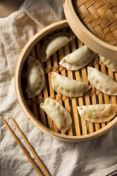 Dumplings Cerdo Hechos Casa Listos Para Comer —  Fotos de Stock