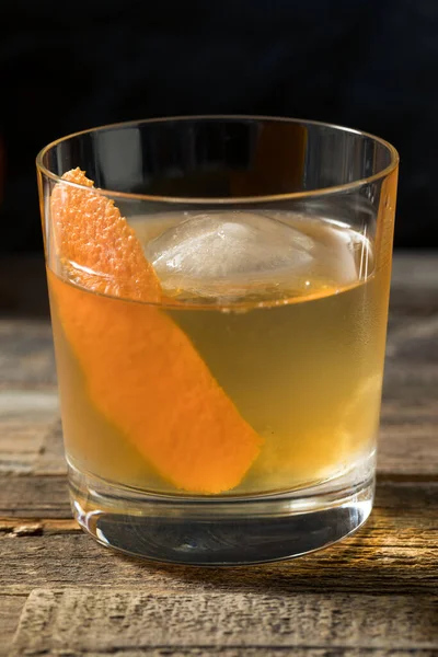 Алкогольный Коктейль Old Fashioned Cocktail Bourbon Bitters — стоковое фото