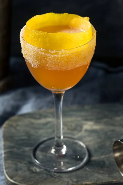 Boozy Brandy Crusta Cocktail Sucre Citron — Photo