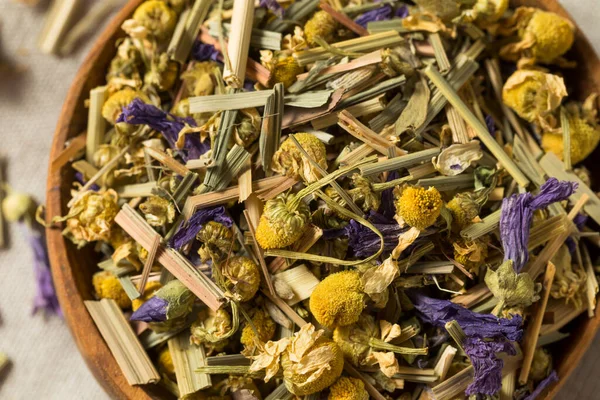 Dry Organic Chamomile Tea Bowl — Stock Photo, Image