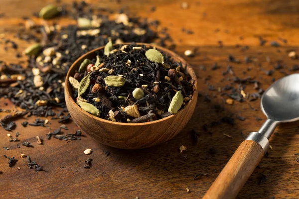 Organic Dry Chai Tea Mix Skål — Stockfoto