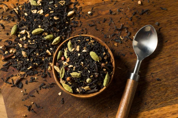 Organic Dry Chai Tea Mix Skål — Stockfoto