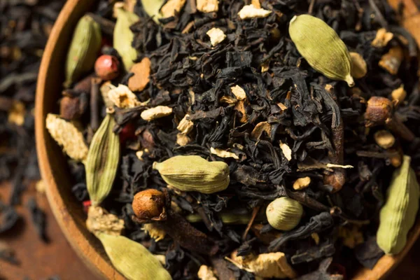 Organic Dry Chai Tea Mix Skål — Stockfoto