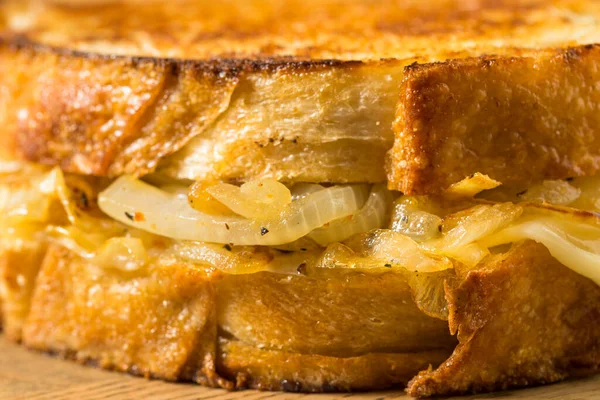 Zelfgemaakte French Melt Sandwich Met Gruyure Cheese — Stockfoto