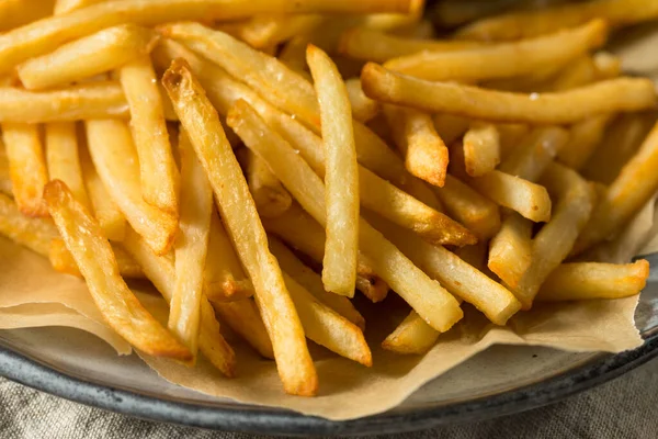 Homemade Malt Vinegar French Fries Sea Salt — Stock Photo, Image