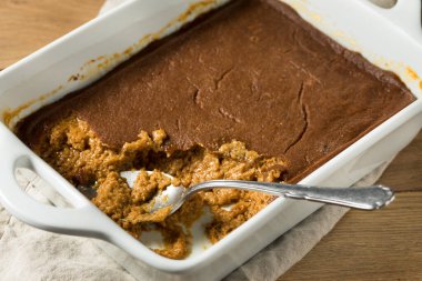 Ev yapımı mısır unu Hint Ekmeği Dondurmalı Puding