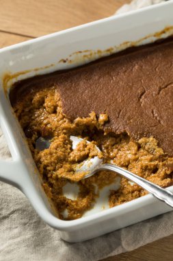 Ev yapımı mısır unu Hint Ekmeği Dondurmalı Puding