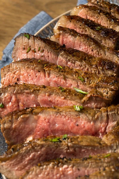 Domácí Rozmarýnový Steak Hranolky Solí — Stock fotografie