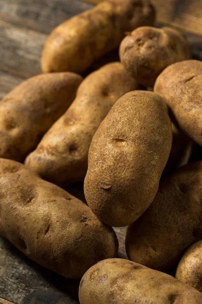 Batatas Orgânicas Borwn Russet Prontas Para Cozinhar — Fotografia de Stock