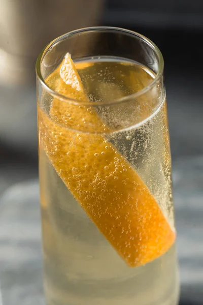 Boozy Elder Fashion Royale Grapefruit Champagne Cocktail Met Gin — Stockfoto
