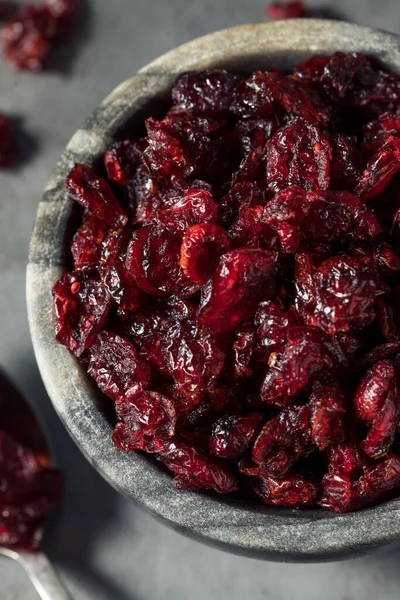 Cranberries Secas Orgânicas Saudáveis Uma Tigela — Fotografia de Stock