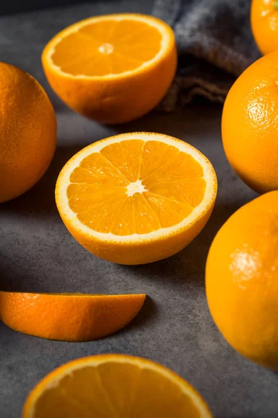 Raw Organic Fresh Oranges Ready Eat — Stock Photo, Image