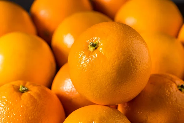 Syrové Organické Čerstvé Pomeranče Připravené Jídlu — Stock fotografie
