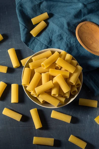 Organic Dry Rigatoni Pasta Bowl — Stock Photo, Image