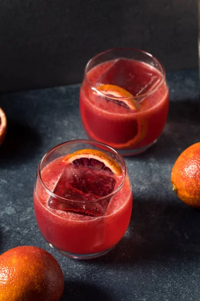 Boozy Erfrischende Blut Orange Margarita Cocktail Mit Tequila — Stockfoto