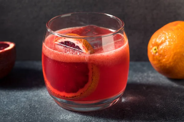 stock image Boozy Refreshing Blood Orange Margarita Cocktail with Tequila