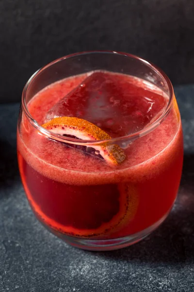 Bebida Refrescante Sangre Naranja Margarita Cóctel Con Tequila —  Fotos de Stock