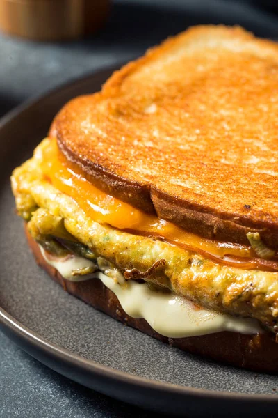 Toast Rue Coréen Maison Gilgeori Avec Ketchup Aux Oeufs Chou — Photo