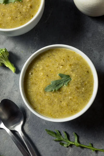 Sopa Sana Brócoli Rúcula Tazón —  Fotos de Stock